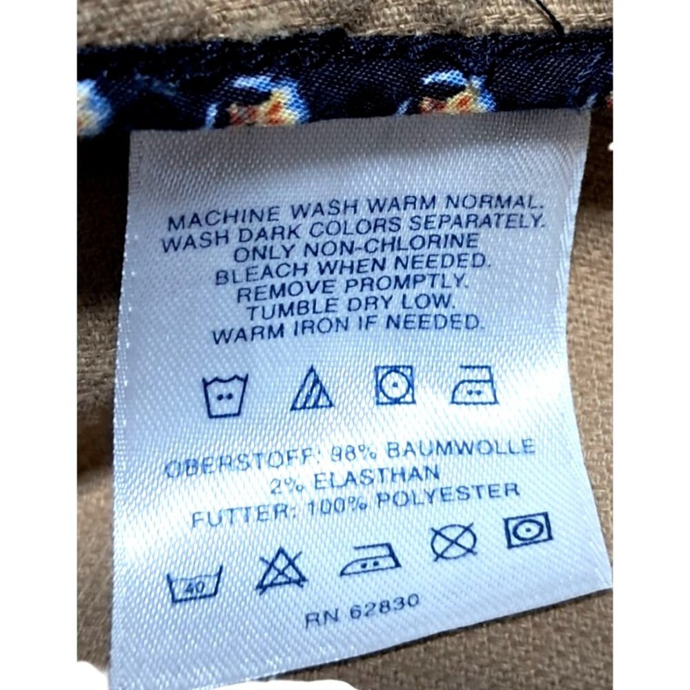 Y2K Lands End Corduroy Blazer Womens Size 12 Tan Jacket - Picture 13 of 13